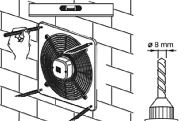 Installation extracteur d'air professionnel